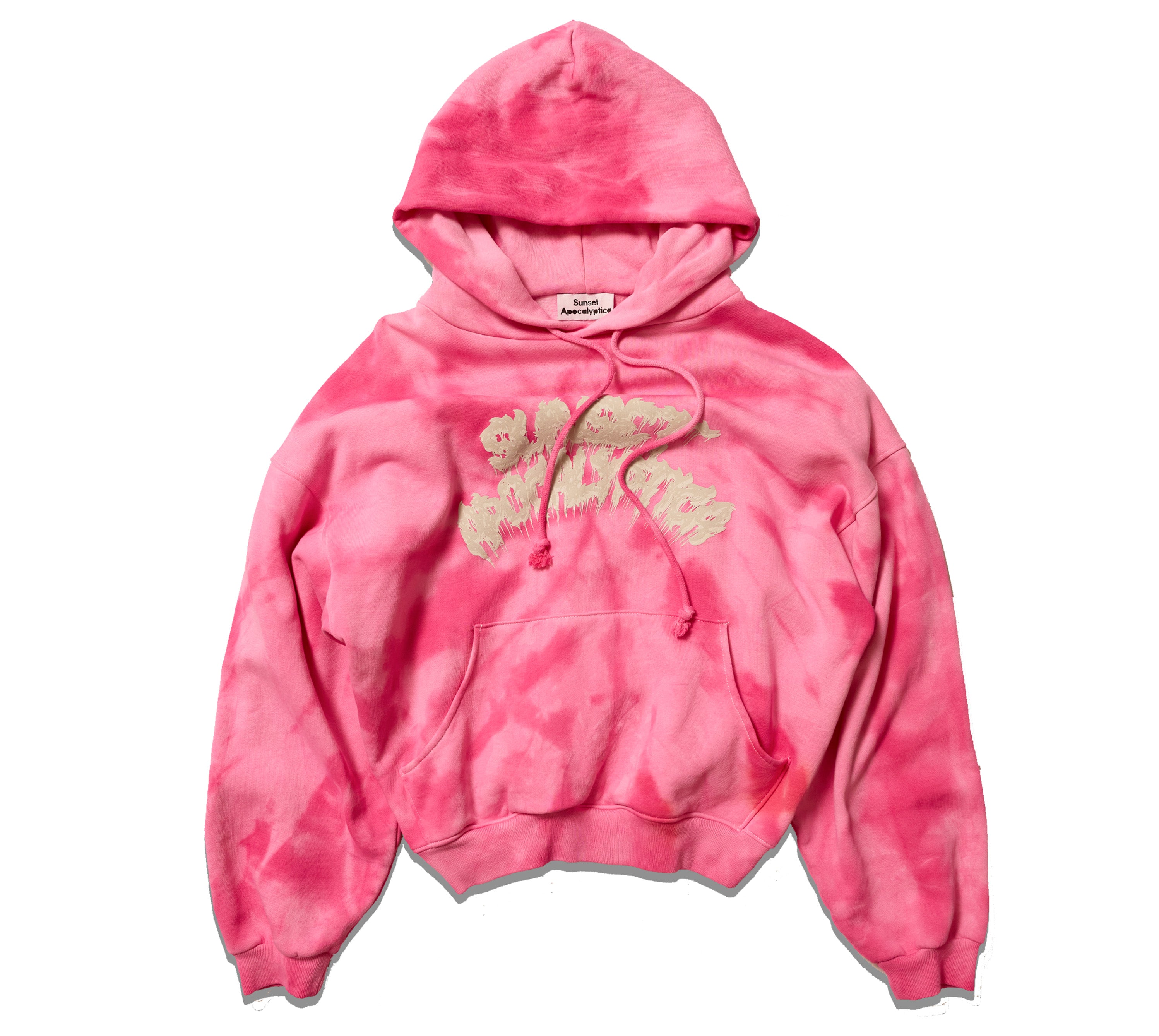 LIMITED EDITION HAND DYED CLASSIC HOODED SWEATHIRT 1/1 EDITION - HOT PINK