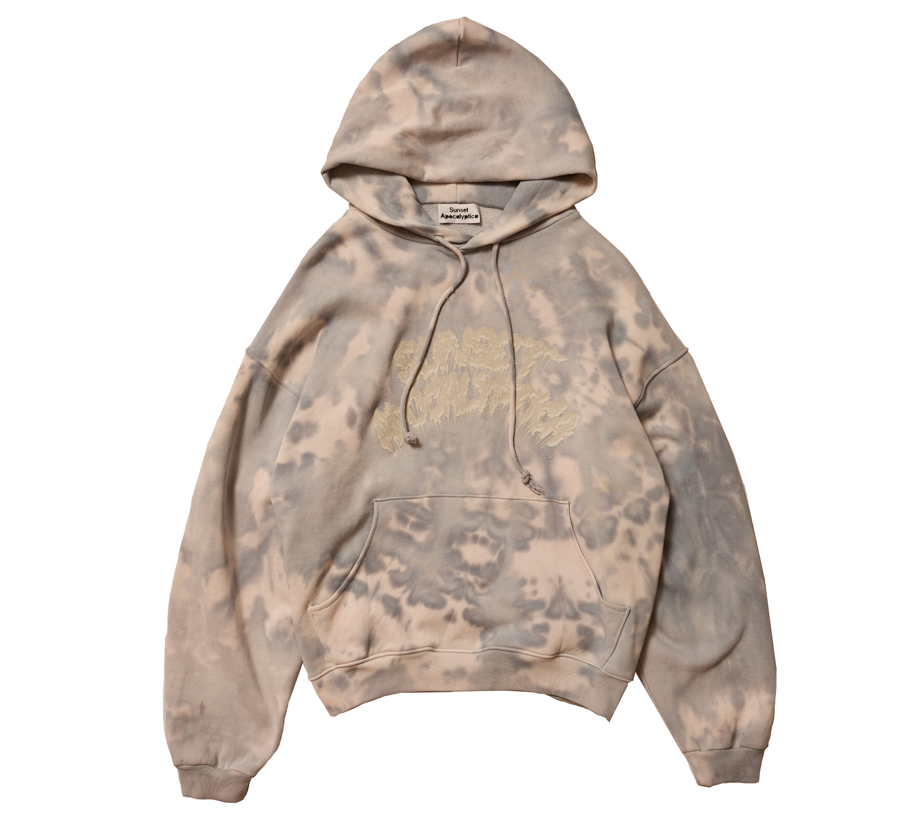 LIMITED EDITION HAND DYED CLASSIC LOGO HOODED SWEATSHIRT 1/1 EDITION STONE