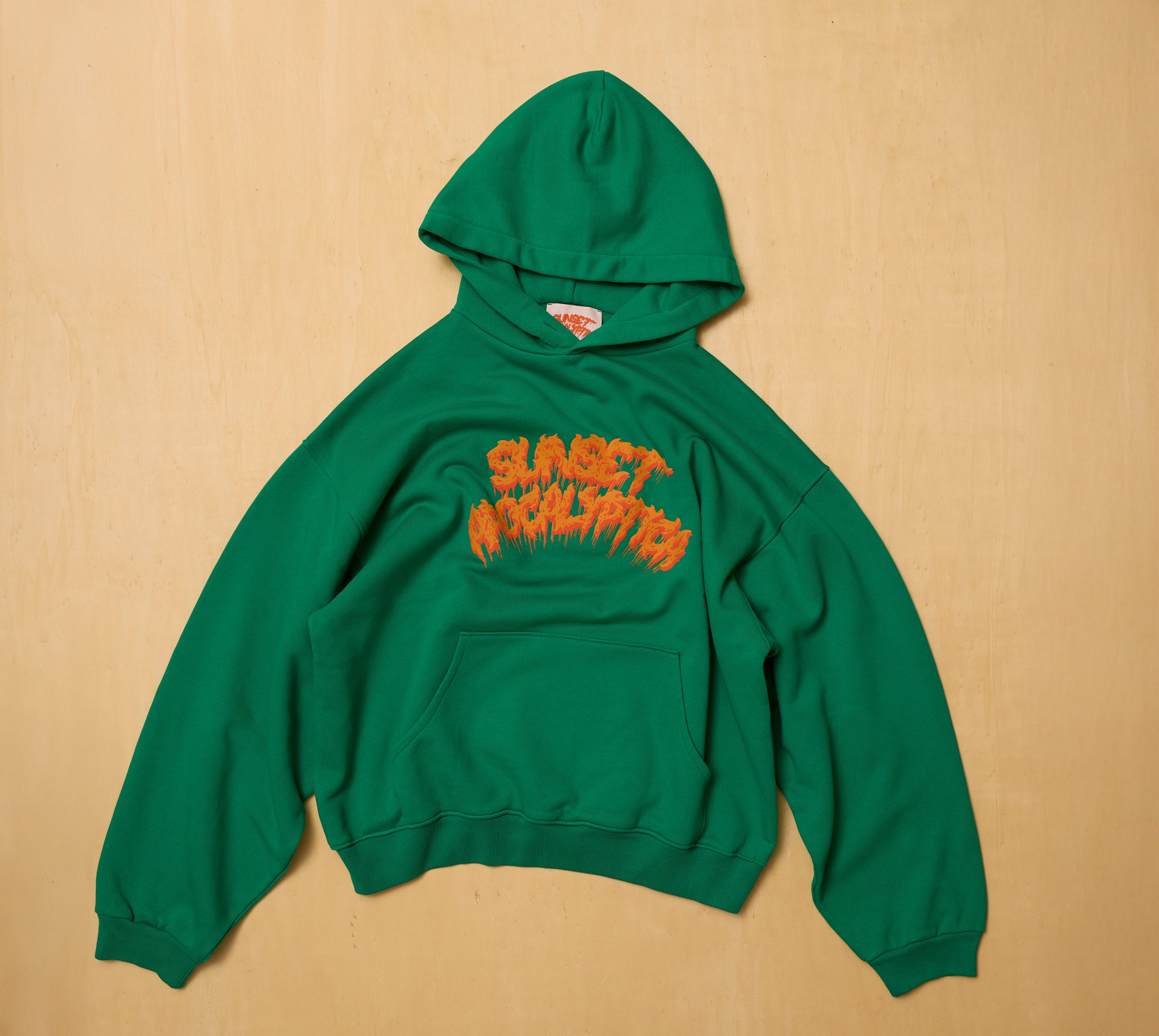 CLASSIC LOGO HOODED SWEATSHIRT IN JUNGLE GREEN