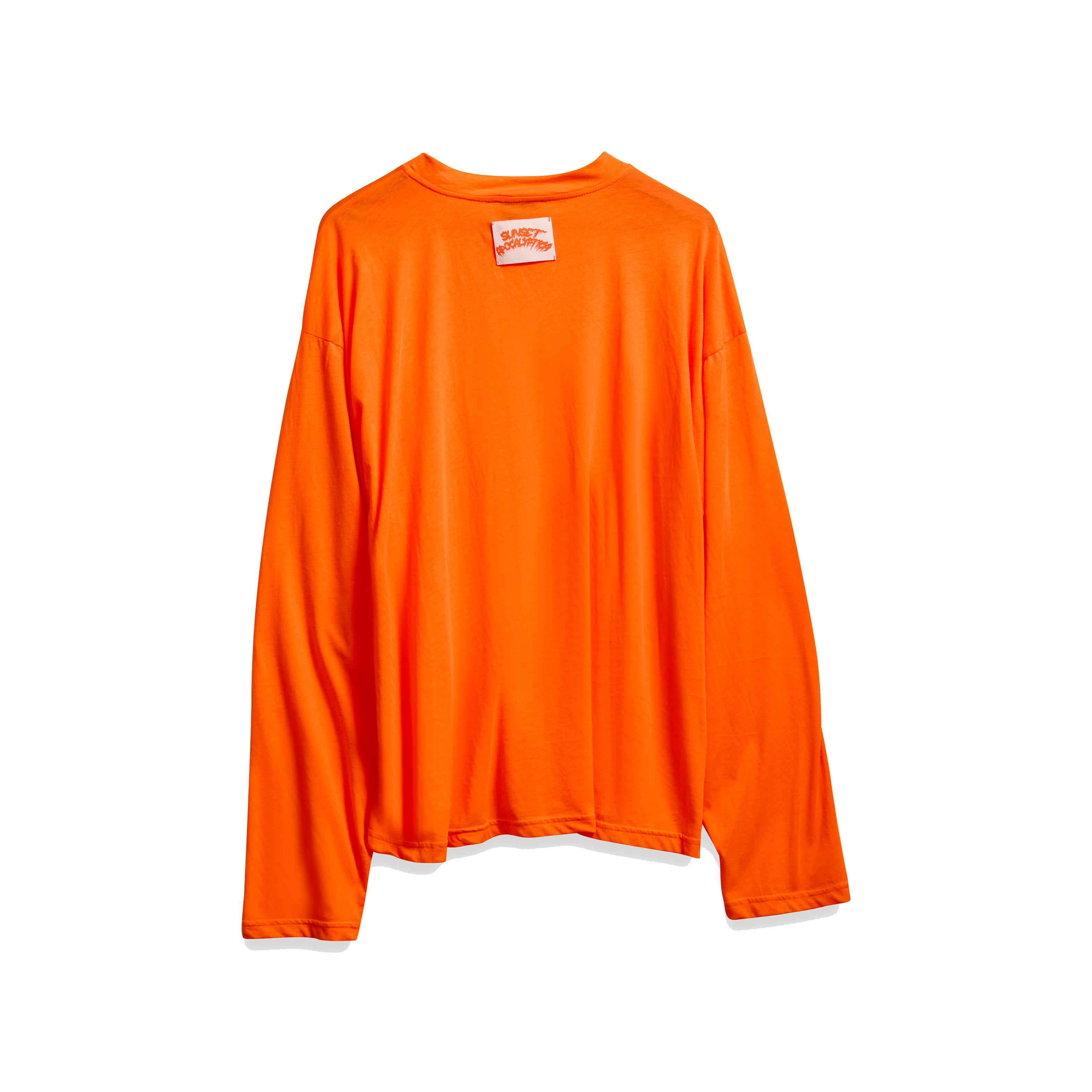 WHERE THE PRESENT IS HAUNTED BY THE PAST - BLOOD ORANGE LONG SLEEVE T