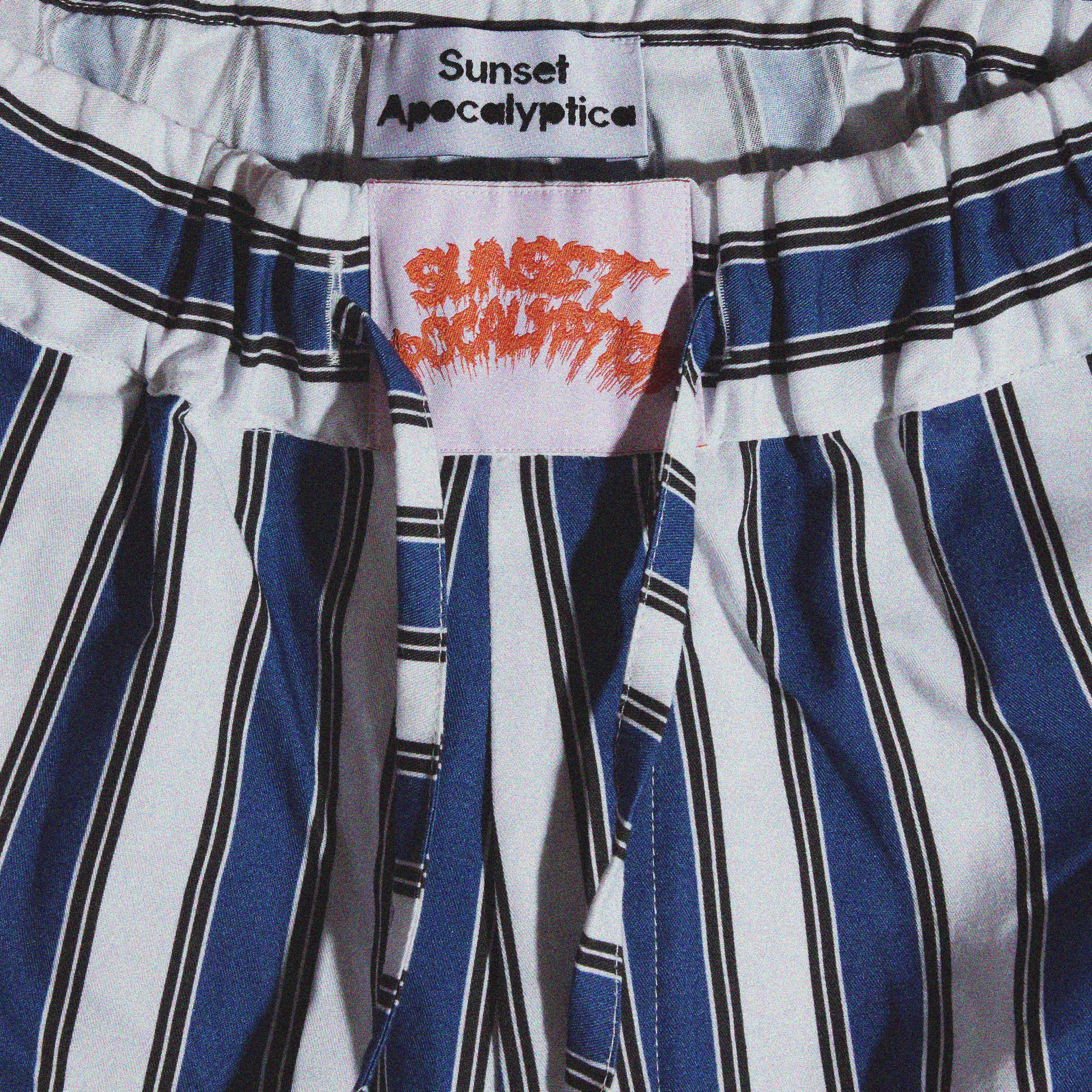 WIDE STRIPED SHORTS